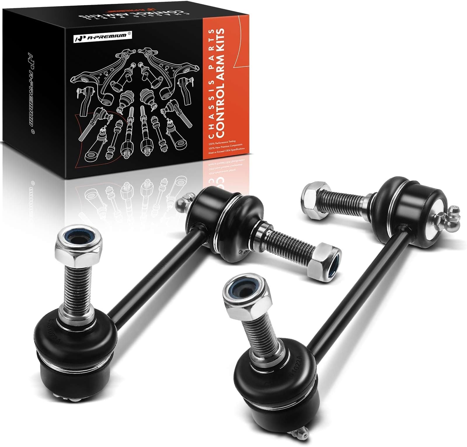 A-Premium 2 x Front Sway Bar Links Stabilizer Bar Links, Compatible with Jeep Grand Cherokee 2011-2015, Dodge Durango 2011-2015
