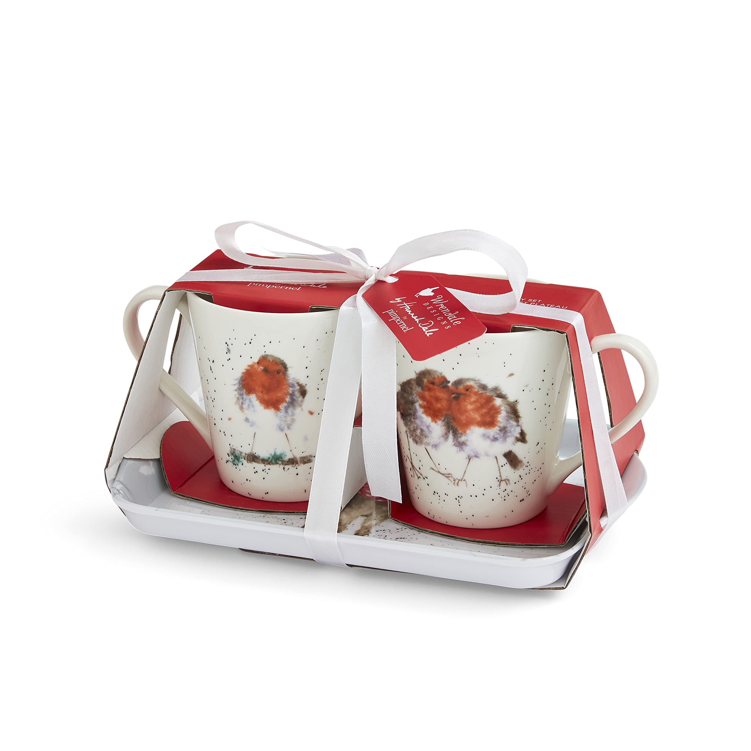Wrendale Designs - 'Winter Friends' Christmas Mug and Tray Set