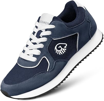 Giesswein Retro Runner Men's Merino Wool Trainers Breathable & Washable Casual Shoes in Retro Design
