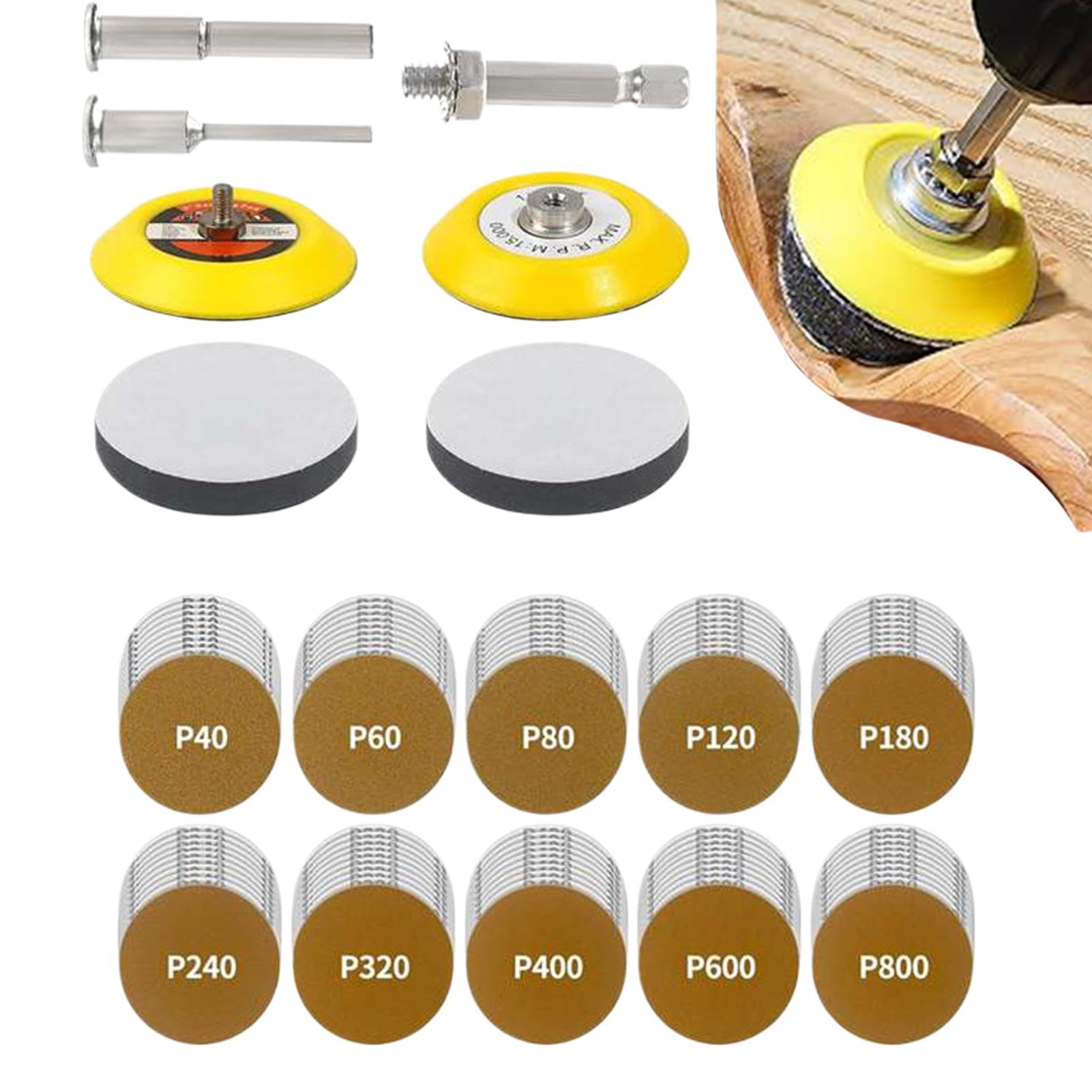 Kit De Ponçage 82 Pièces Pour Scie Oscillante - Tampons De Sable Multi-Outils Compatible Bosch Fein - Idéal Bricolage