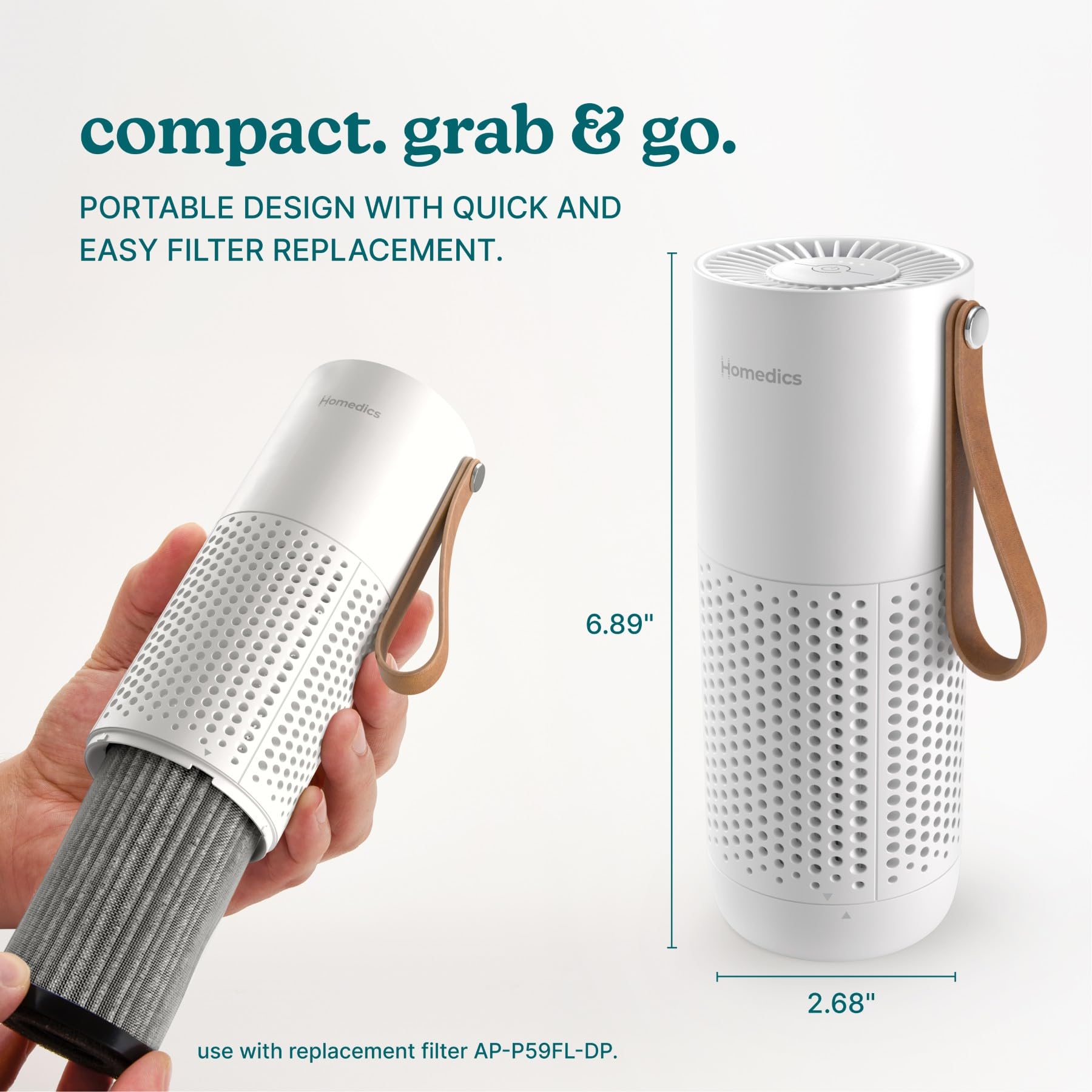 Homedics Personal Air Purifier with HEPA-Type Filter & Activated Carbon view 8