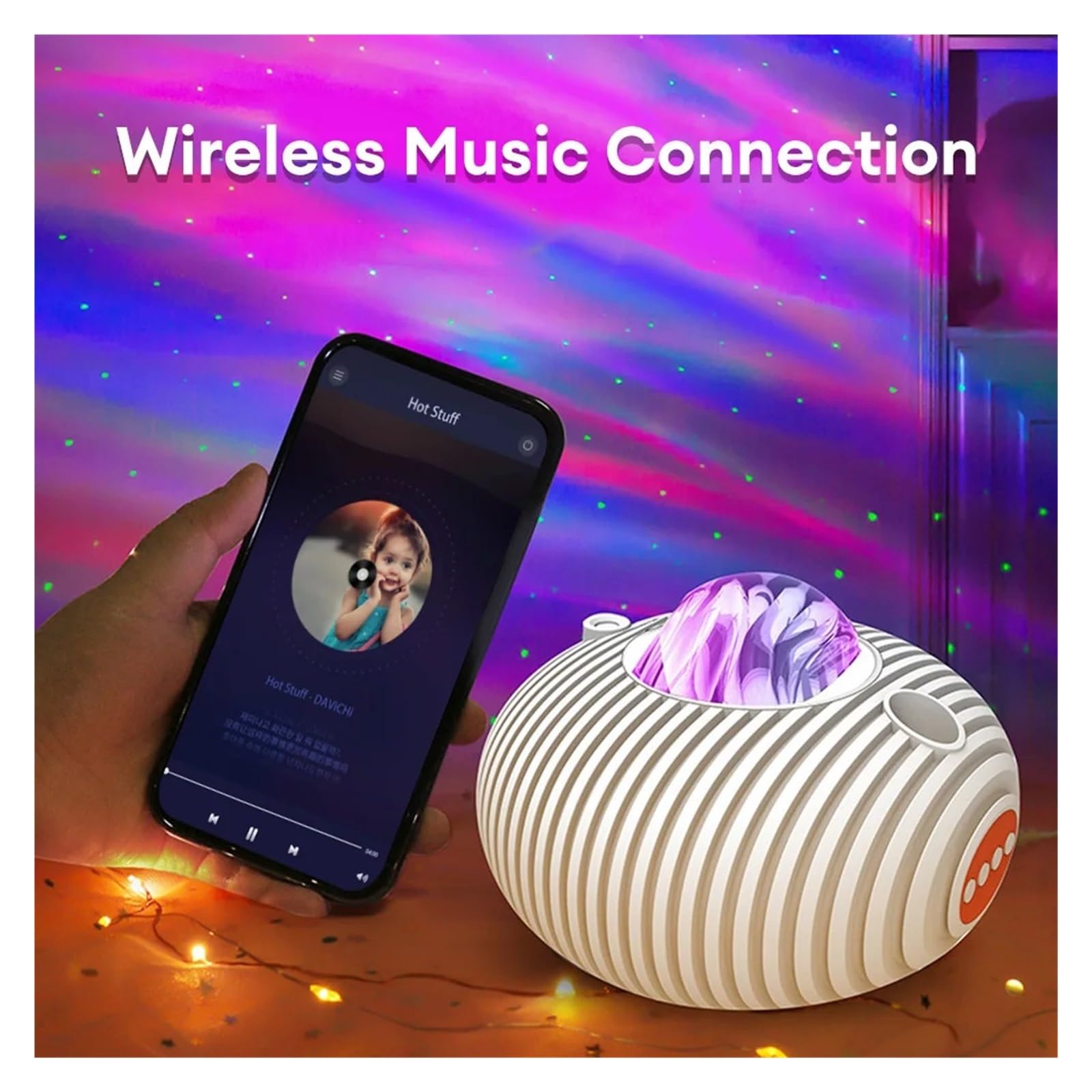 14 Kolorów LED Galaxy Projektor Bluetooth Muzyka Głośnik Aurora Lampa Projekcyjna Pilot Sypialnia Lampka Nocna Do Snu Dziecka StwóRz Atmosferę