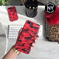 Vista 2 de VELVET CAVIAR Funda compatible con Samsung Galaxy S8 Camo para niñas y hombres, bonitas fundas protectoras para teléfonos (camuflaje rojo)
