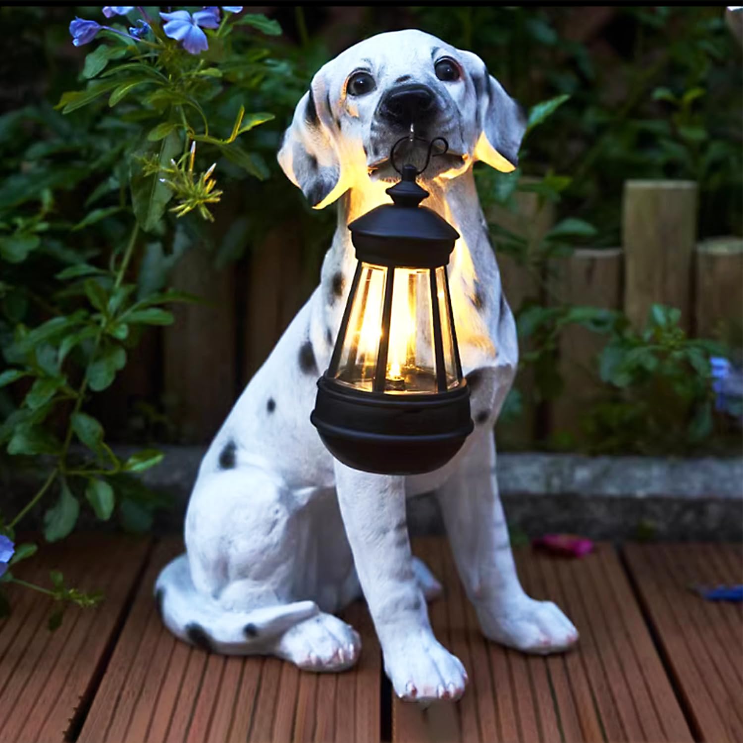 Amazon.com: Solar Dalmatian Dog Outdoor Statues for Garden