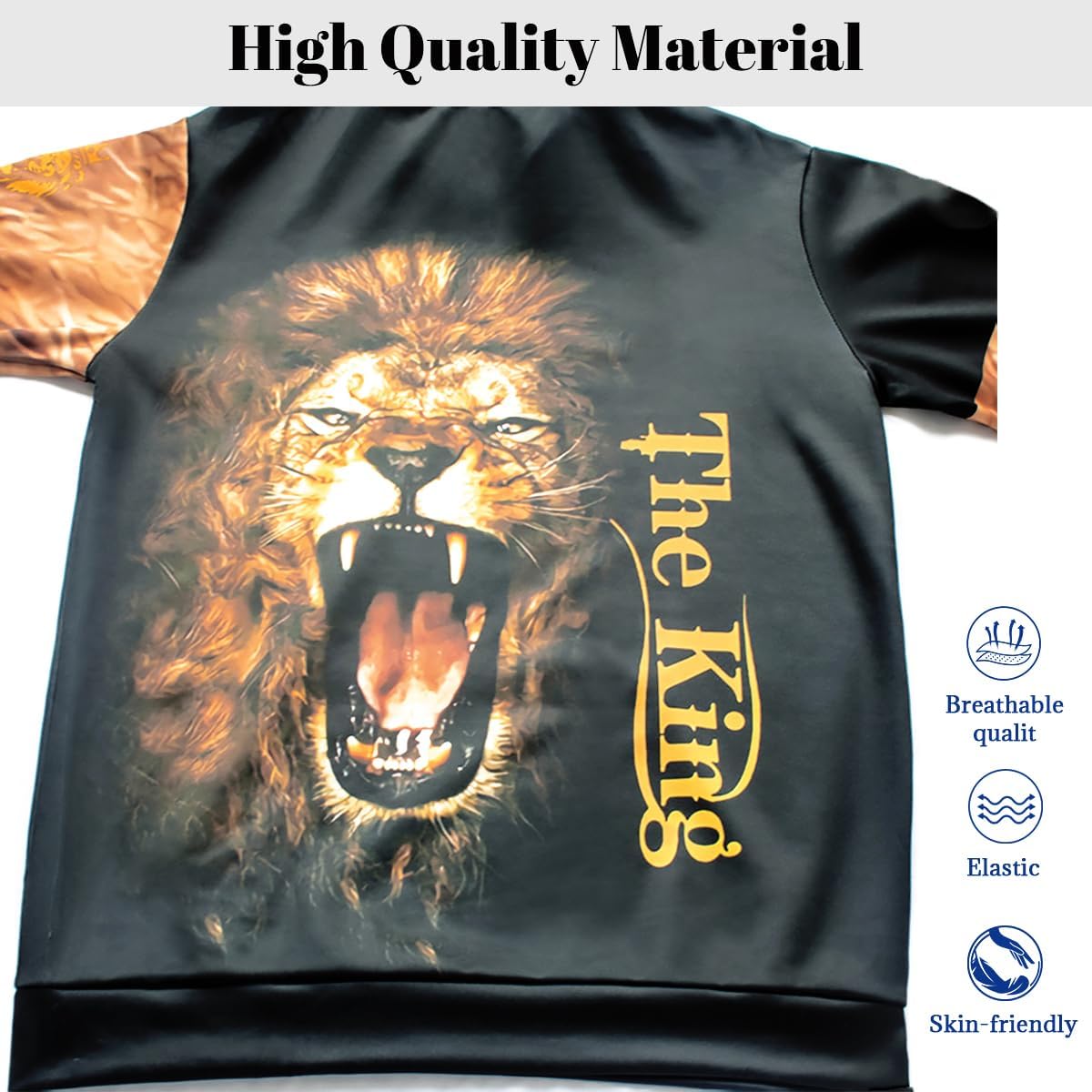 Lion King 3D Printed Men's Hoodies Sweater Set Pullover Tracksuit for Big and Tall 2 Piece Sweatshirt Suit - Image 3