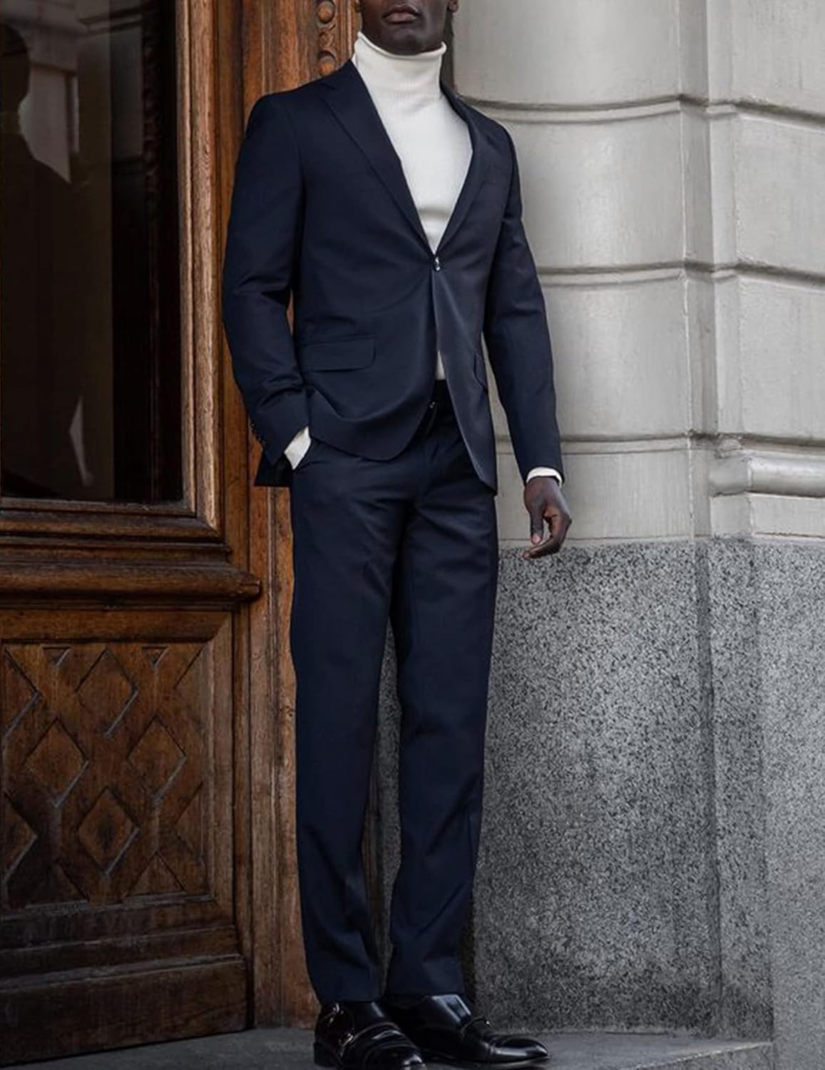 COOFANDY Mens Sport Coat Casual Blazer One Button Business Suit Jacket - Image 2