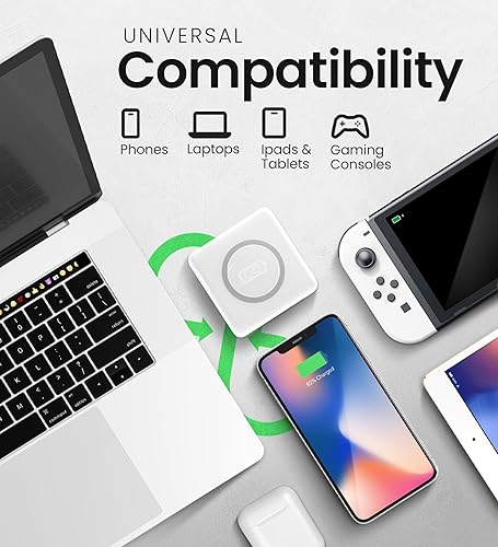 Miniatura 7 de InfinaCore P3 Pandora - Banco de energía portátil para iPhone y Android, cargador inalámbrico 3 en 1 FastCharge, cargador para cable USB C y cables