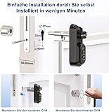 Welock U81 Fingerprint Door Lock, Electronic Door Lock Code with RFID Card, App, WiFi, Fingerprint Lock Front Door, IP65, Smart Lock Lock Cylinder for Doors from 60-115 mm, Smart Lock - 4