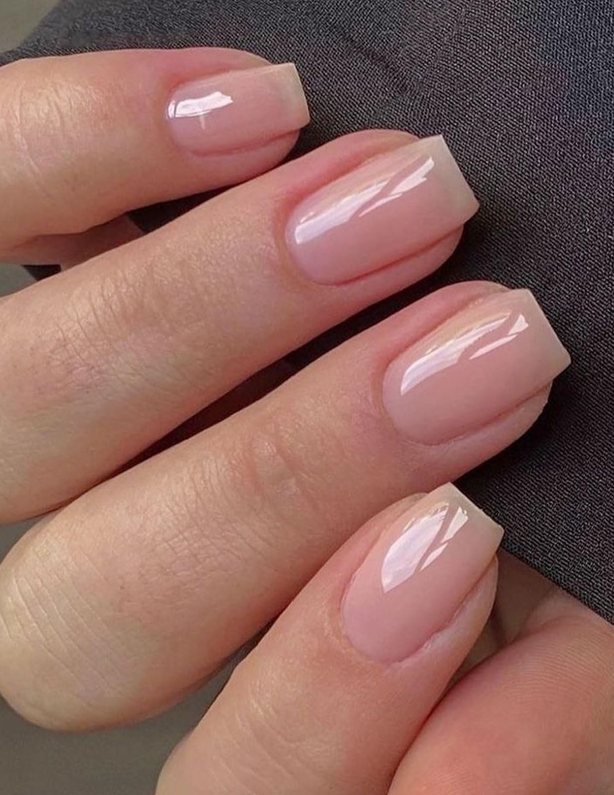 JMEOWIO Semi Cured Gel Nail Strips Transparent Gel Nail Stickers Nails Art Design Decoration Accessories