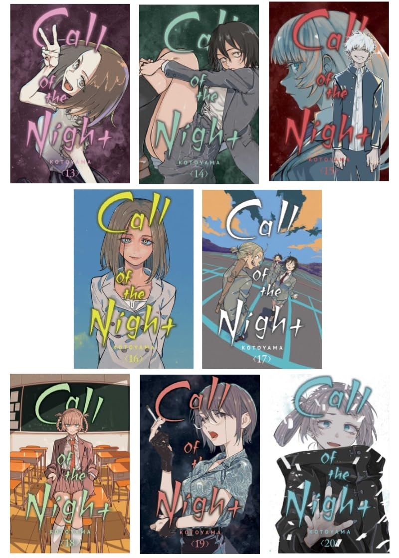 Call of the Night Manga Series 8-Book Collection Set (Vol. 13 to 20) – Supernatural Romance and Urban Mystery