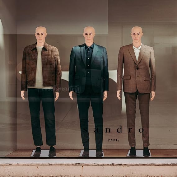 Male Mannequin Full Body with Adjustable Head, Flexible Limbs 72 Detachable Design Dress Form with Metal Base for Clothing Display (Skin, Male)