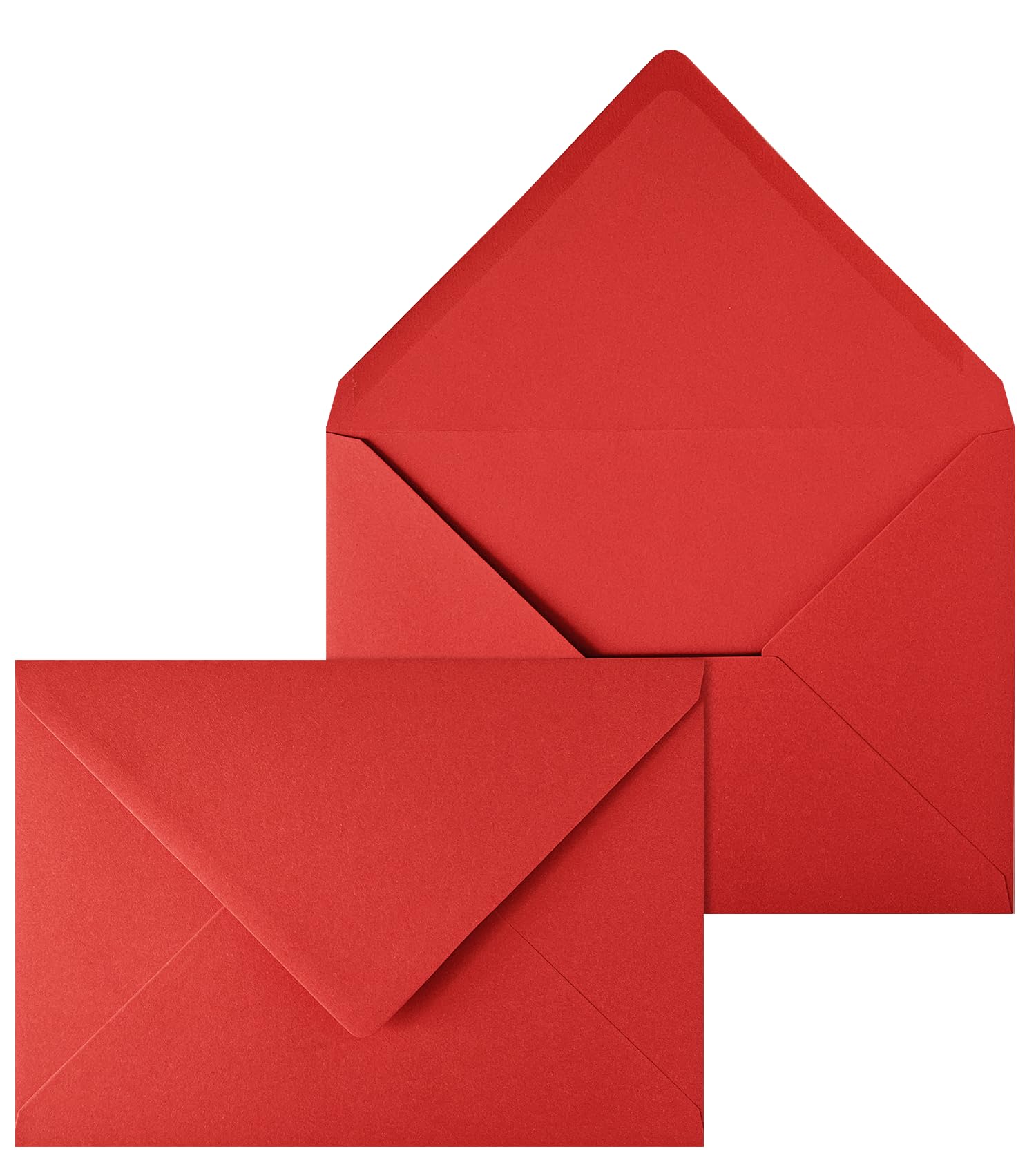 Netuno 20 Large Red envelopes C5 162 x 229 mm 6.4 x 9 in 140gsm Coloured Invitation Envelope Elegant envelopes for A5 Letters Wedding Invitations Greeting Cards documents Postcards — image 1