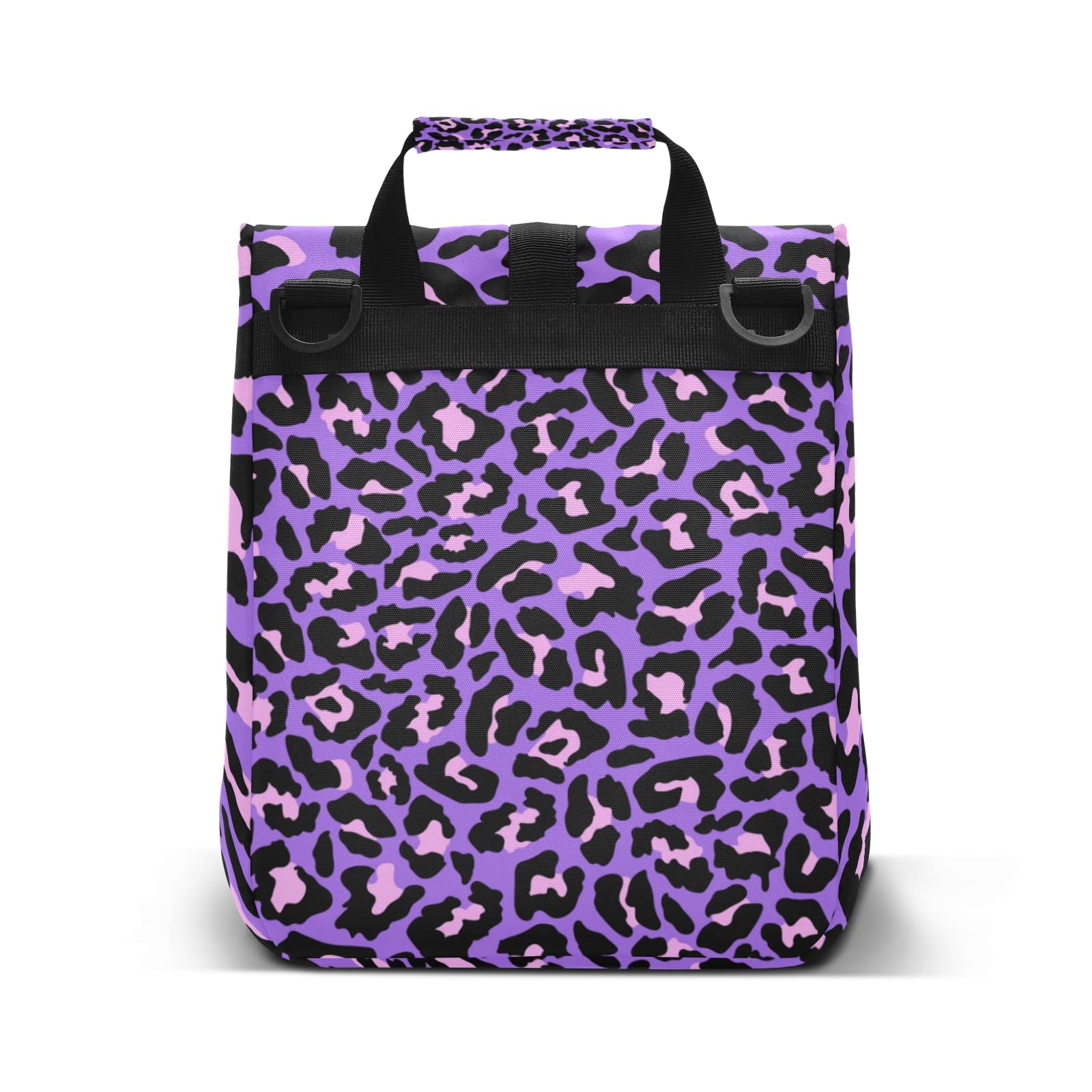 Watercolor Leopard Print Custom Insulated Lunch Tote Erin