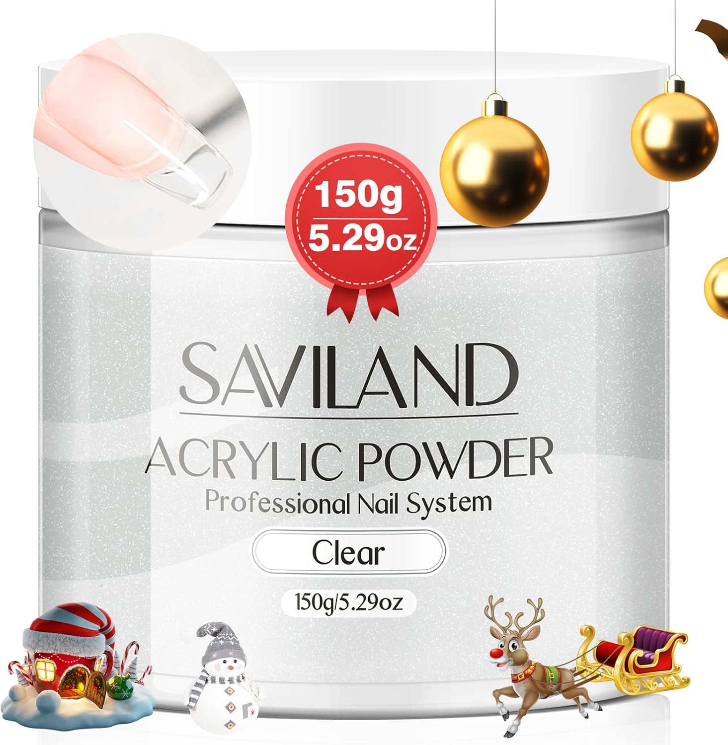 Saviland Acrylic Powder150g Clear Acrylic Powder Acrylic Nail Powder