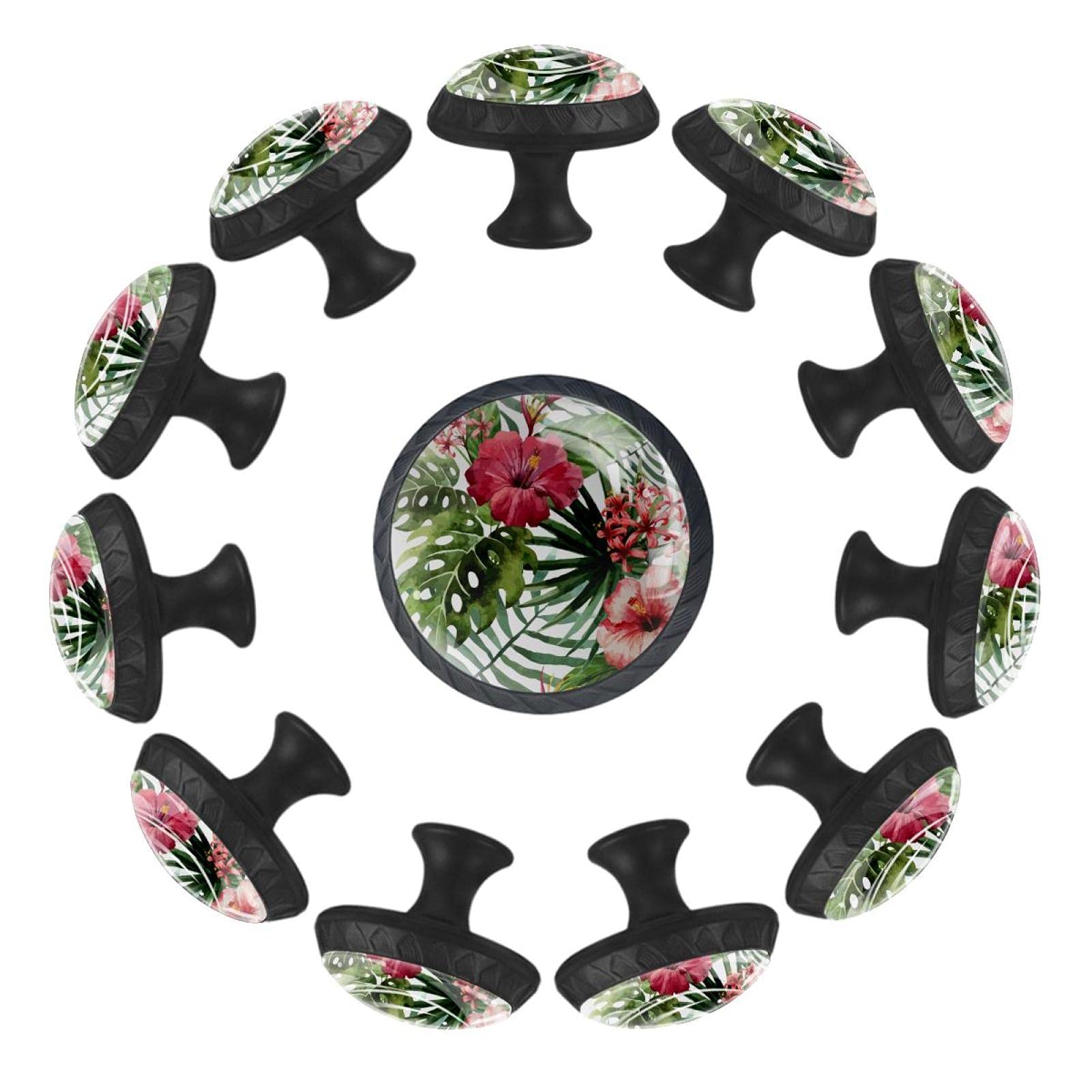 Boutons de tiroir ronds 35 mm blancs pour chambre de bébé et commode Lot de 12