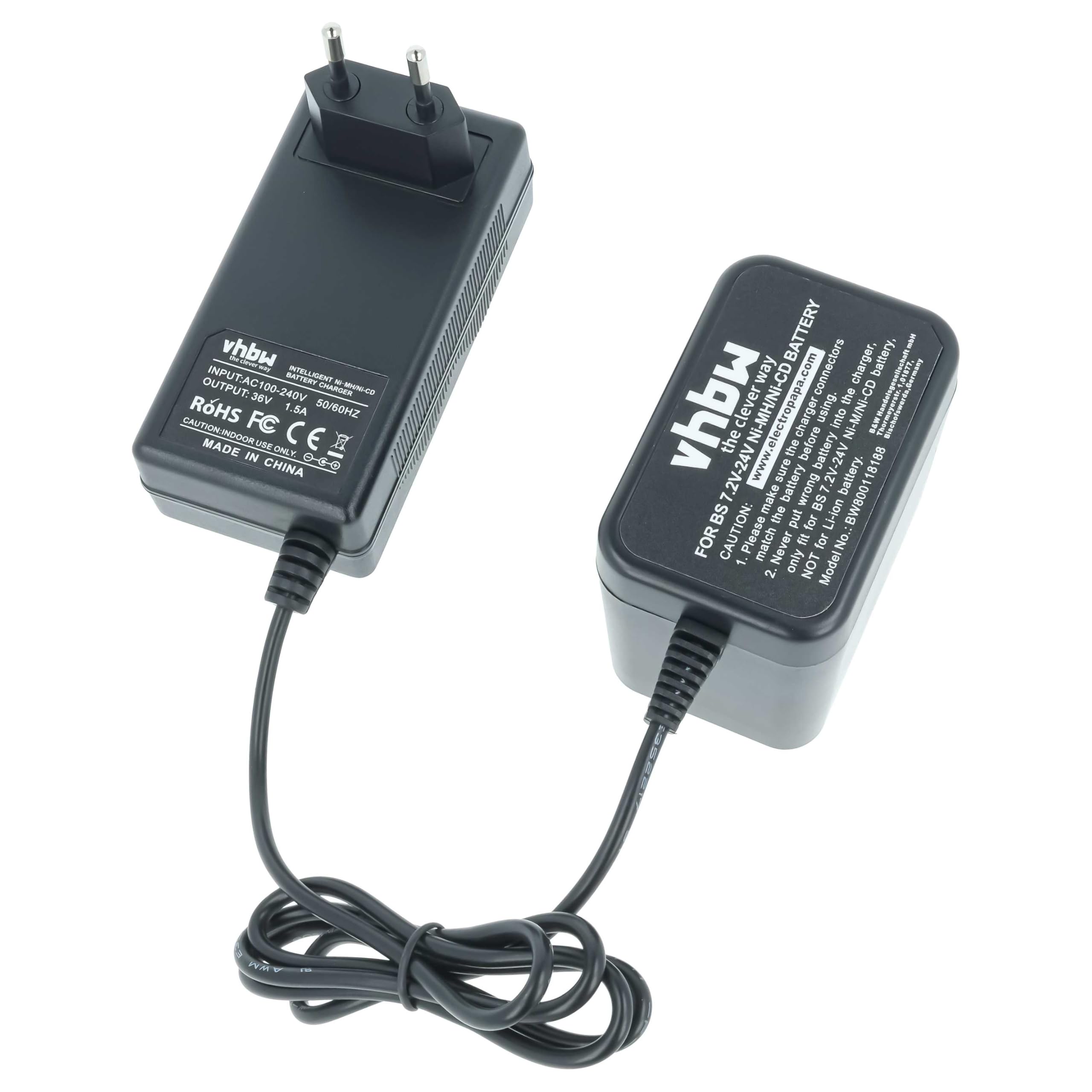 vhbw Chargeur Compatible avec Bosch PSB 18 VE 2, PSR 18 VE-2, CSD 14, GDR 4 V, GDR 4 V-LI, HDI 244, IDI 244, PLI 14 Batteries d'outils - 7,2V - 24V