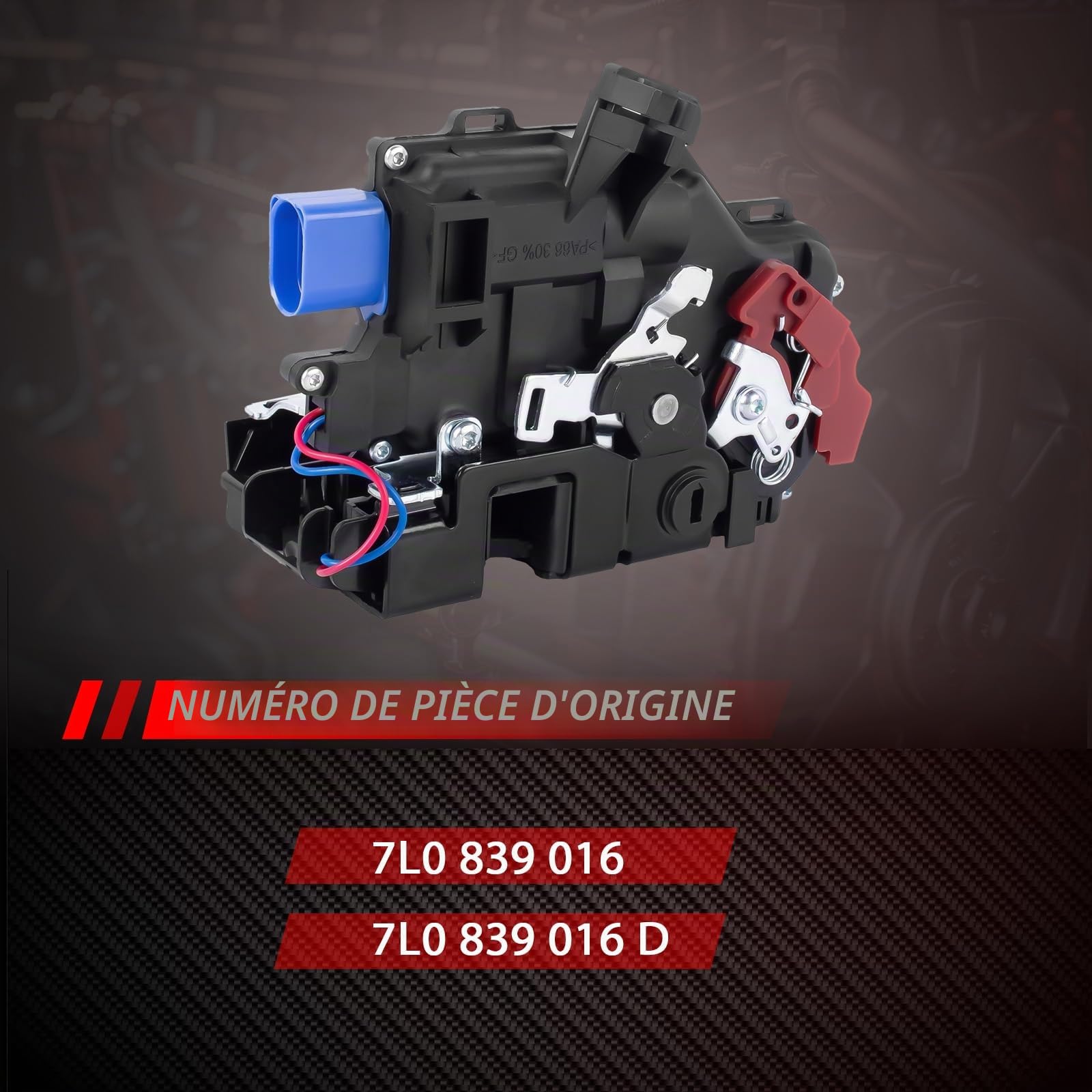 Serrure de porte 7 broches servomoteur arrière droit de rechange pour Golf V 1K1 Golf Plus V 521 5M1 Accessoires de voiture Pièce # 7L0839016 7L0839016A 7L0839016D