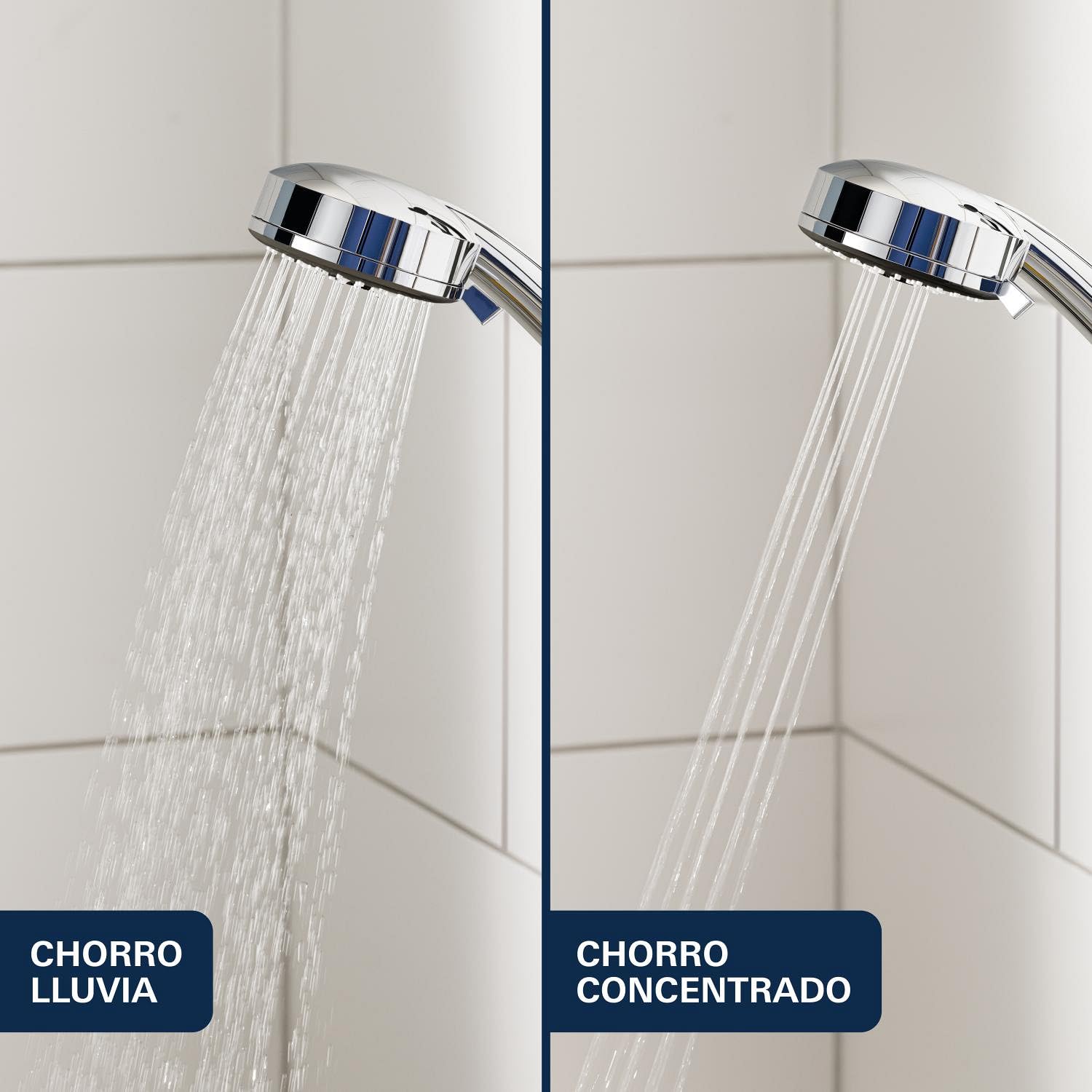 GROHE Tempesta Cosmopolitan 210 - Columna de ducha con monomando (montaje en pared, brazo de ducha de 390 mm, altura ajustable, sistema antical), cromo, 26224001