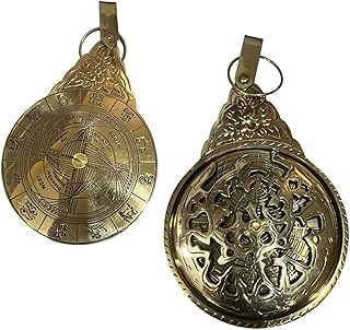 Brass Arabic English Perpetual Calendar Desk Office Decor | Retro Home Accent | Antique Style Gift (Arabic)