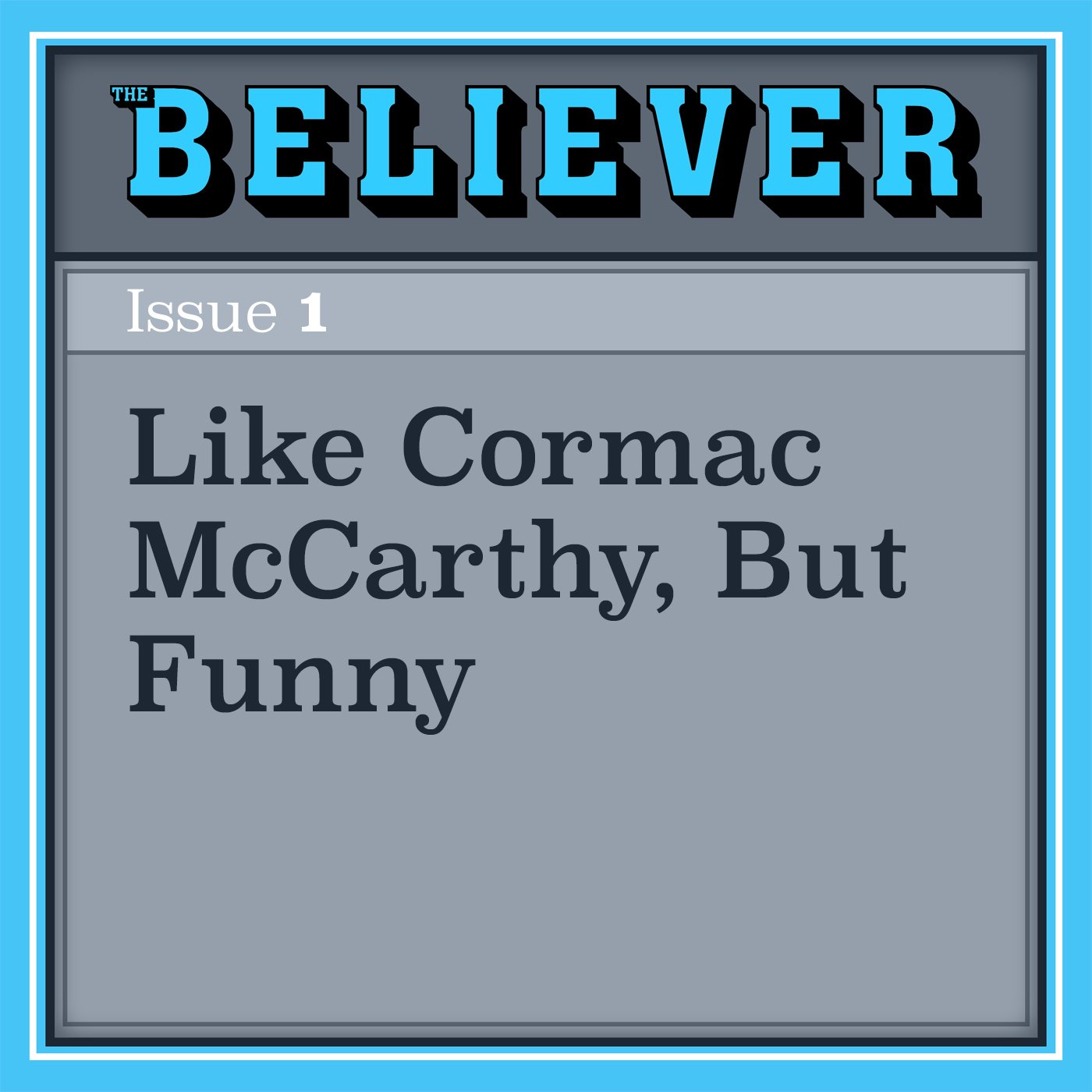 Cover art for Like Cormac McCarthy, But Funny