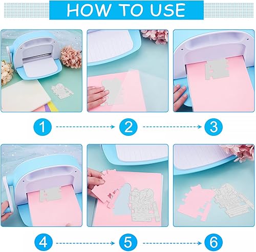 Miniatura 3 de INFUNLY Die Cuts - Troqueles de metal para cortar libros de metal, almohada para gato, plantillas de grabado en relieve para álbumes de recortes,