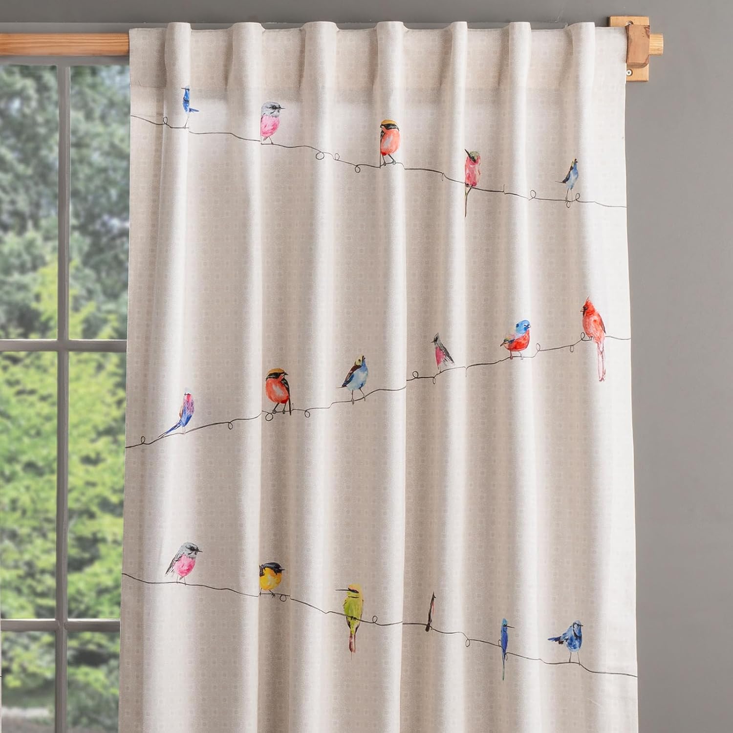 Maison d' Hermine Curtains for Living Room 100% Cotton 50"x96" (Pack of 1)