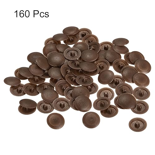 Miniatura 8 de HARFINGTON Cubiertas de tapa de rosca, 160 piezas de 0.669 x 0.157 in de plástico para tornillos Phillips Cam Tornillo autorroscante, negro