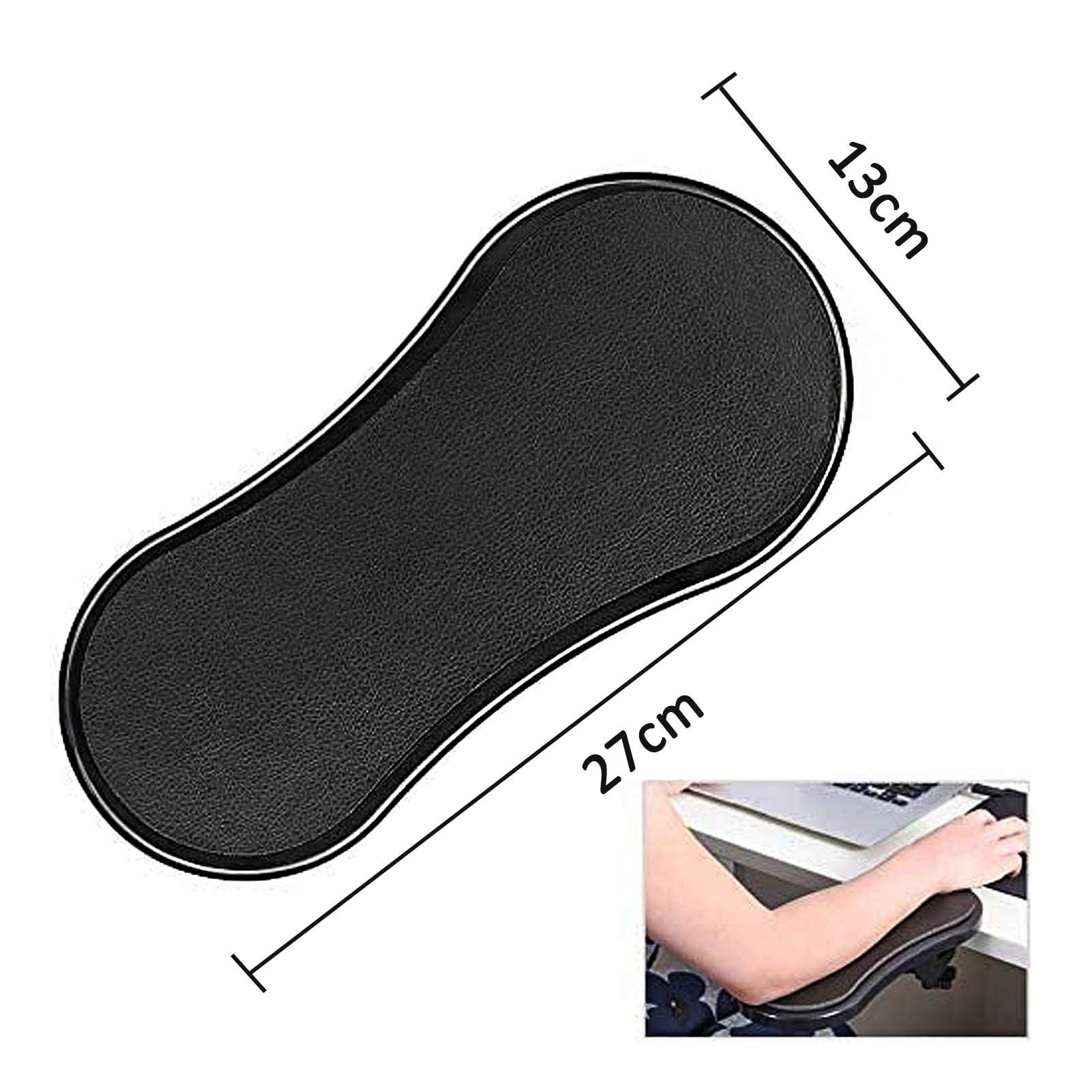 Reposabrazos ergonómico Ajustable para Ordenador, Alfombrilla giratoria para ratón, Soporte para reposamuñecas para Escritorio o Silla