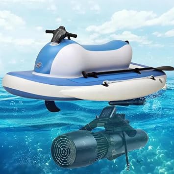 Foldable Electric Jet Ski & 500w Diving Scooter W/10000mah Battery -130 Mins,10km/H,40m Depth,Remote Control-Saltwater Proof-180-200kg Capacity,for Adults/Kids Sea Diving Swimming Surf