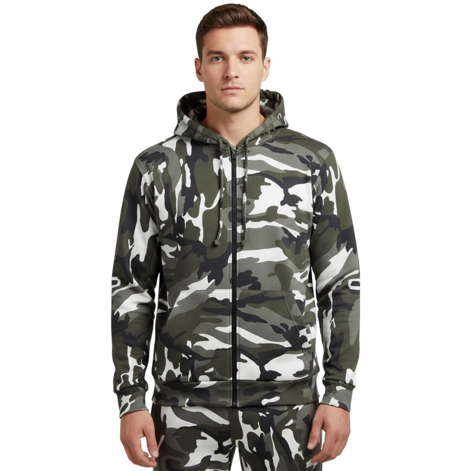 Coolandnew Game Camouflage Zip Hoodie - Urban - 4XL