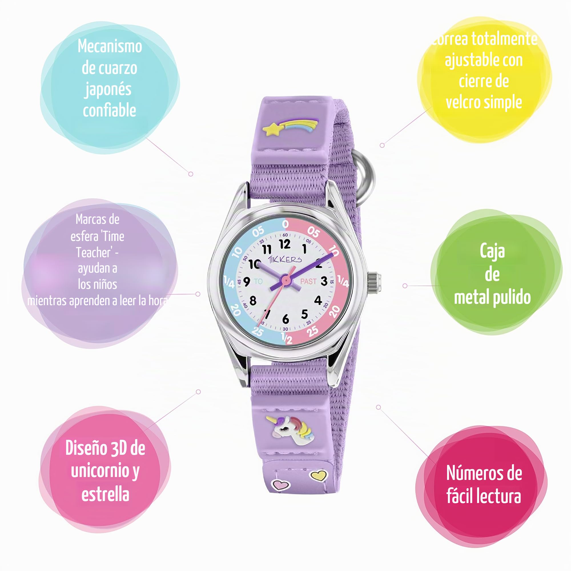 Reloj de Pulsera Tikkers - Niñas TK0148