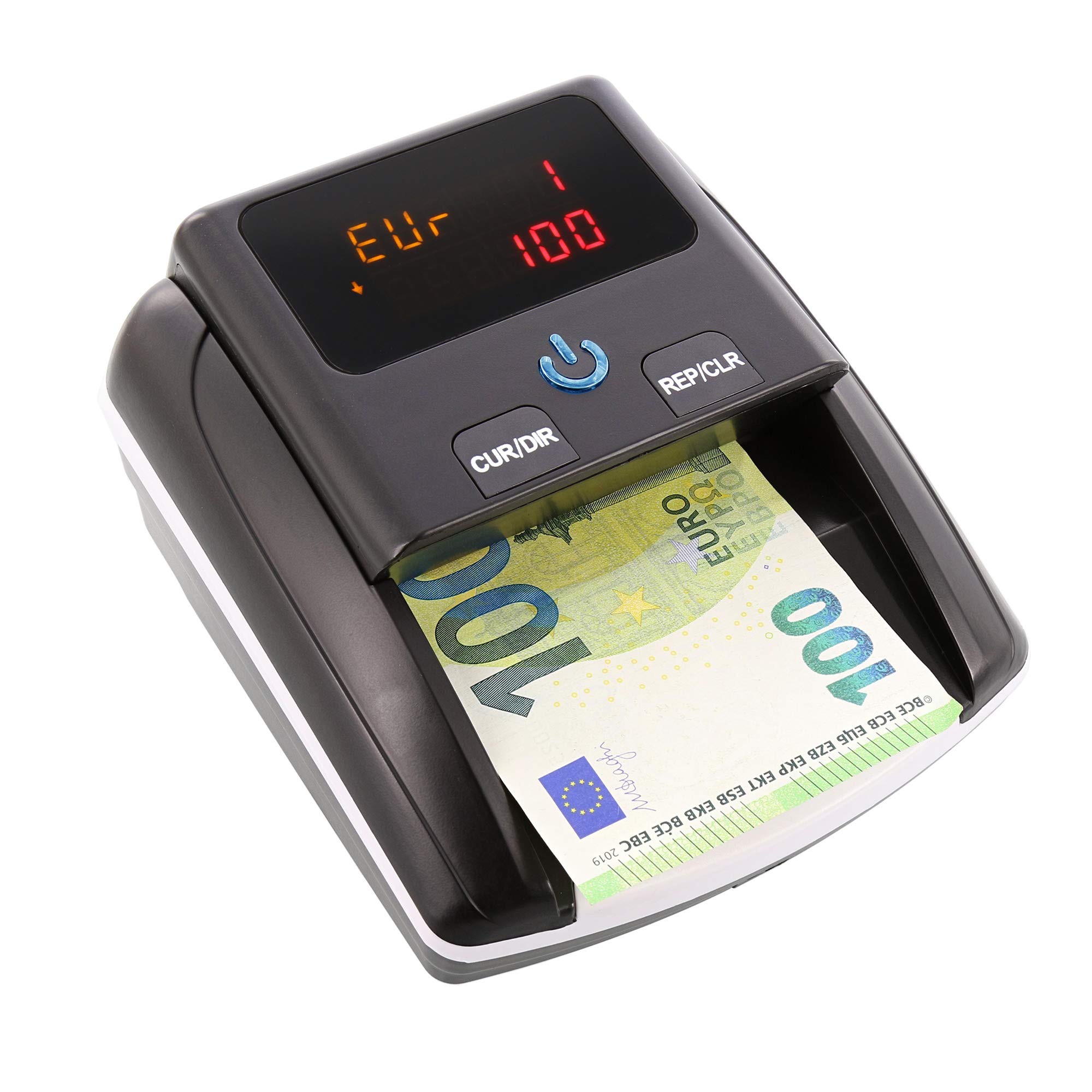 Monepass D5X - Rivelatore automatico di banconote false Euro con 5 sistemi di rilevamento e affidabilità del 100% (test ufficiale BCE) - Introduzione biglietti multi-senso (4)