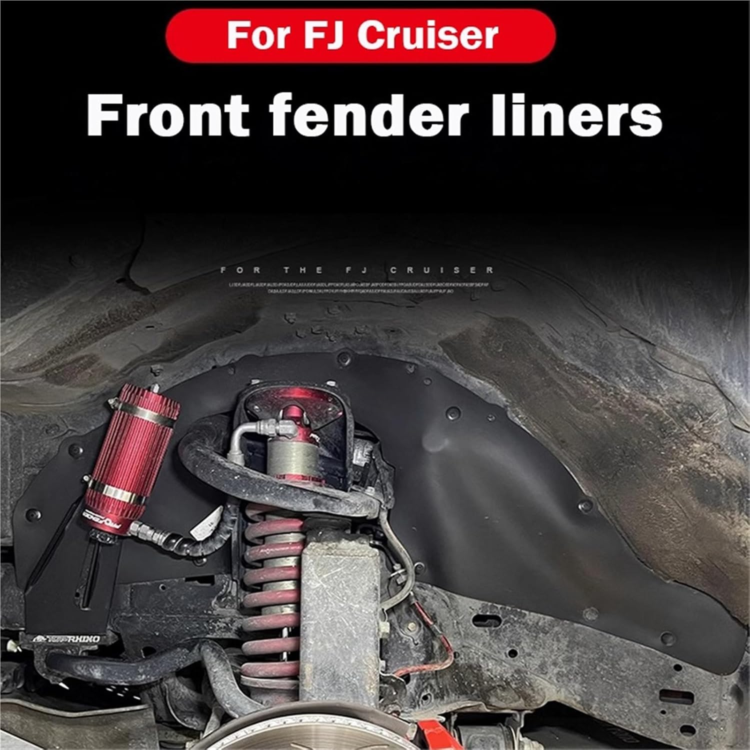 Splash Guard Fender Liner Protector Compatible with Toyota Land Cruiser Prado VZJ95 LC90 3400 Front Wheel 2 Pieces 96-02(LC95)