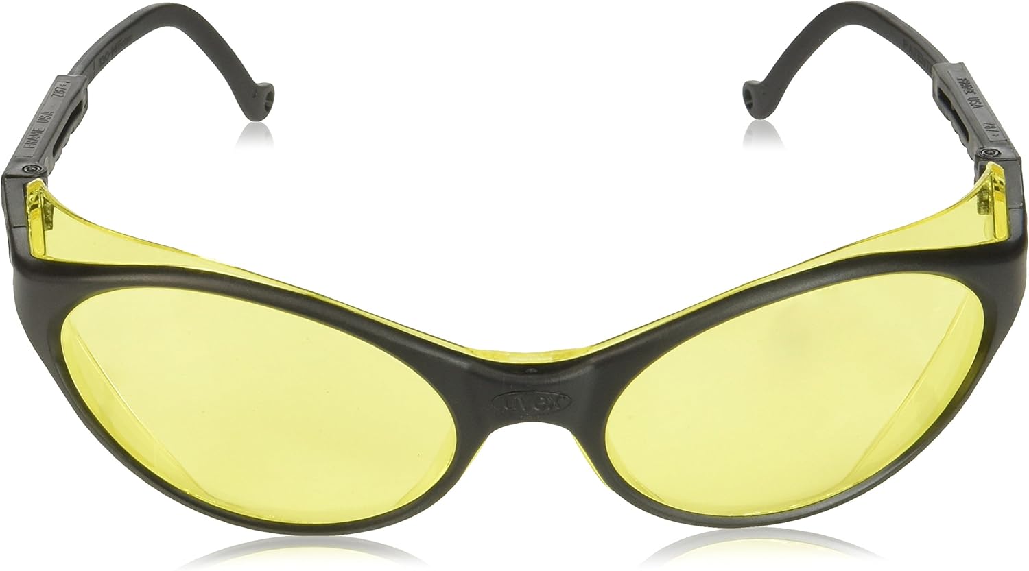 Honeywell Home Amber Safety Glasses, Scratch-Resistant, Wraparound, Yellow (S1601)