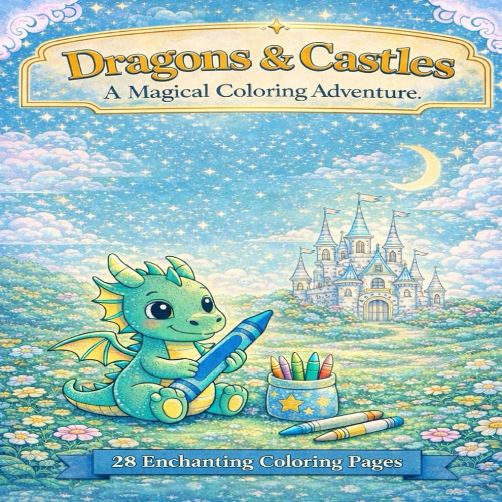 Dragons and Castles Coloring Book: A Magical Coloring Adventure