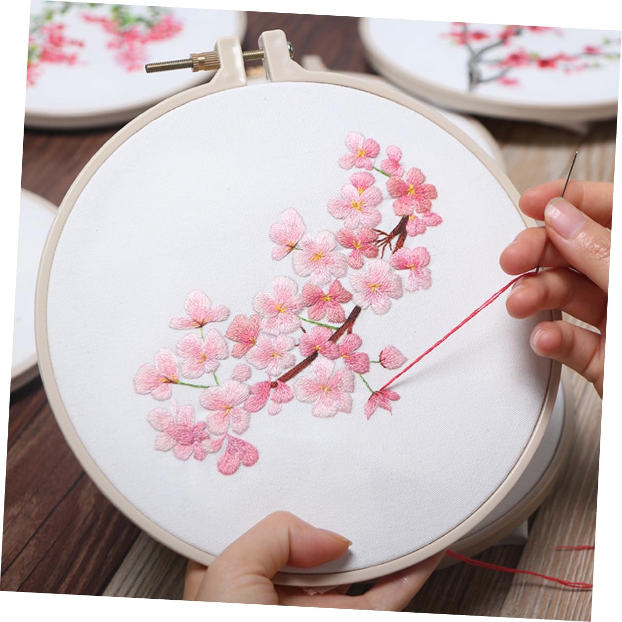 Holibanna 3pcs Cross Stitch Fabric Cotton Needlework Cloth for DIY Embroidery White Color Includes Squares for Handmade Projects and