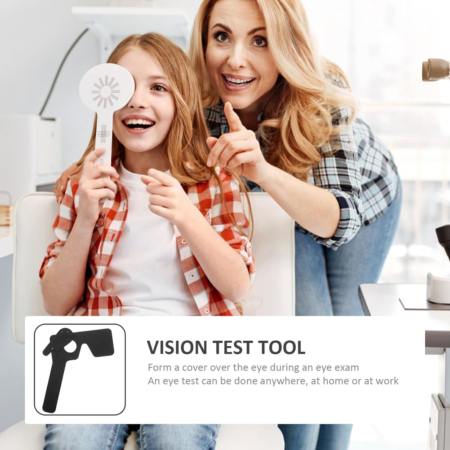 VALICLUD Professional Eye Patch for Eyesight Testing Astigmatism Test Blinder Comfortable Eye Occluder for Adults Includes