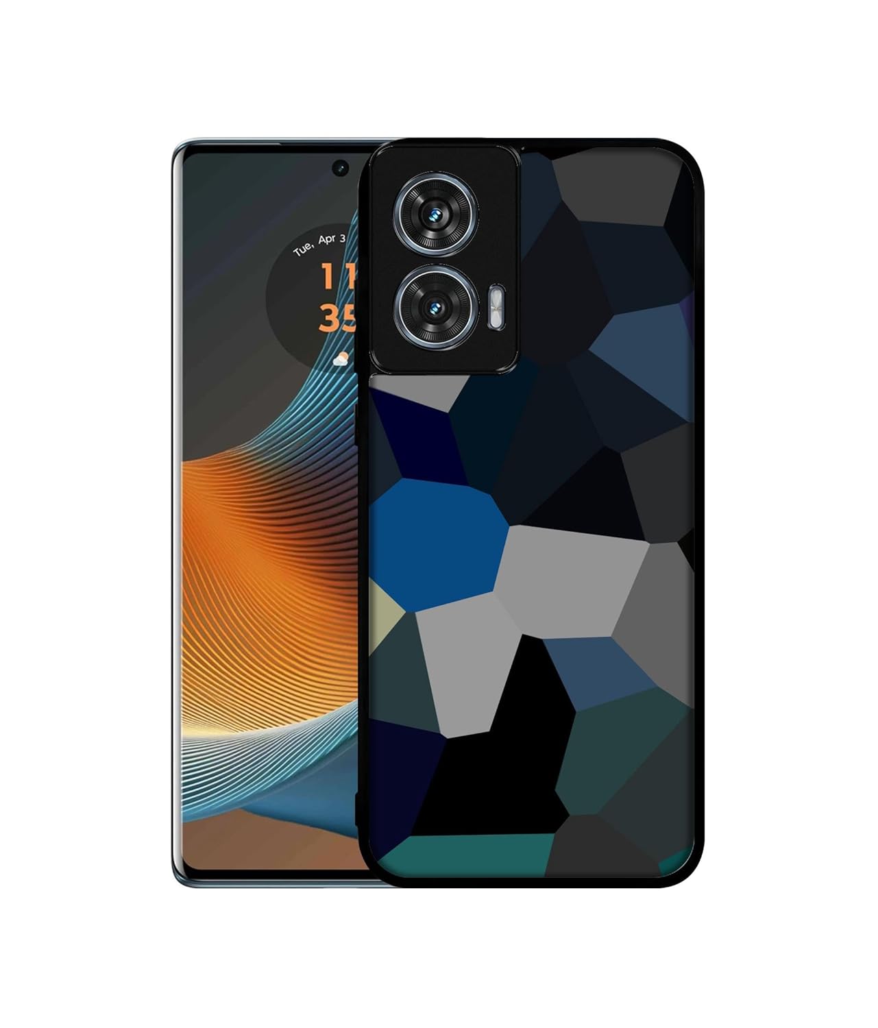 Mathematical Shape Design Premium 2D Printed Metal Back Case Cover for Motorola Moto Edge 50 Fusion 5G / G96 5G