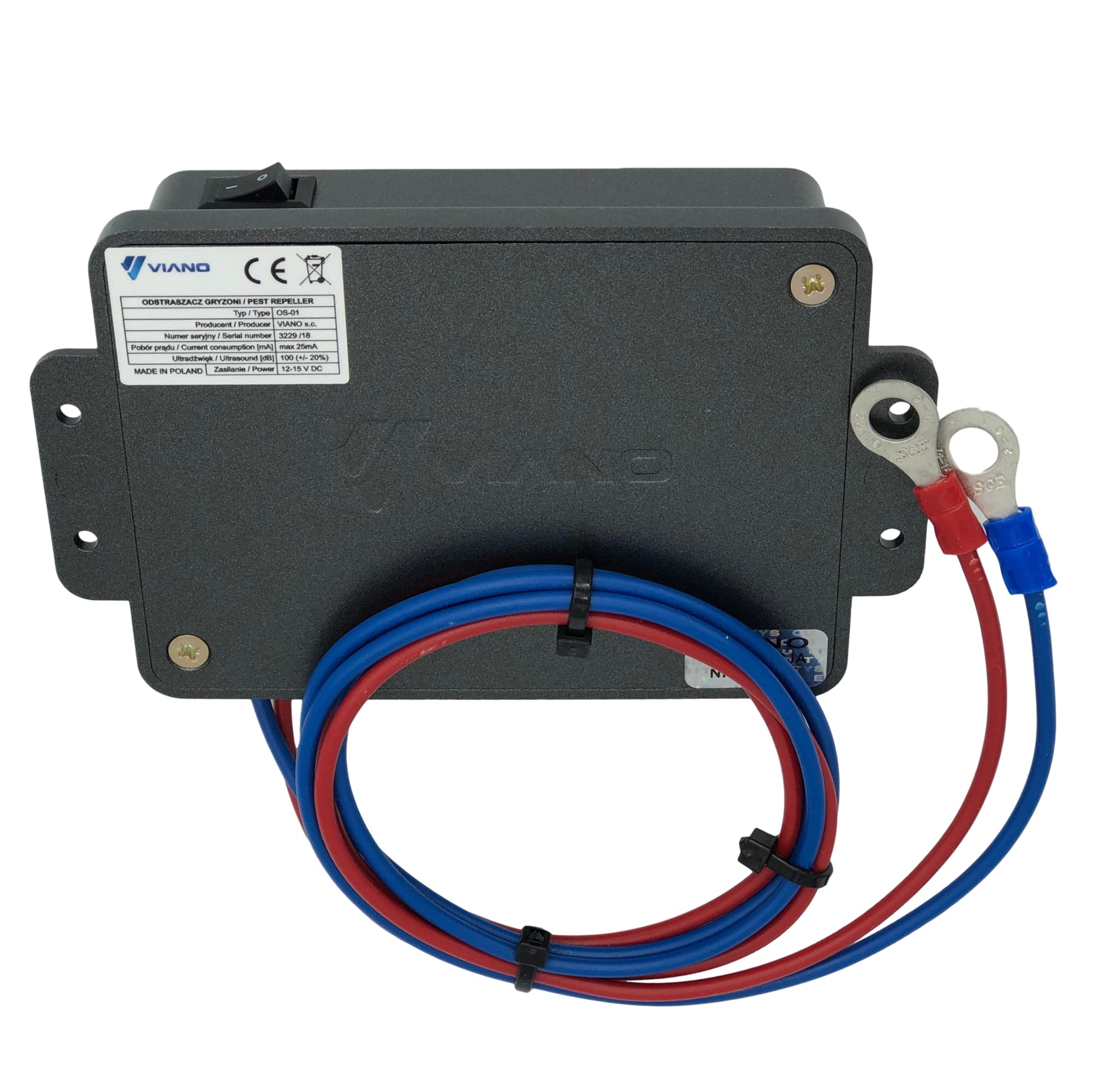 Routeur ultrasonique de rongeur de voiture 12V - souris, rats, martres, belettes