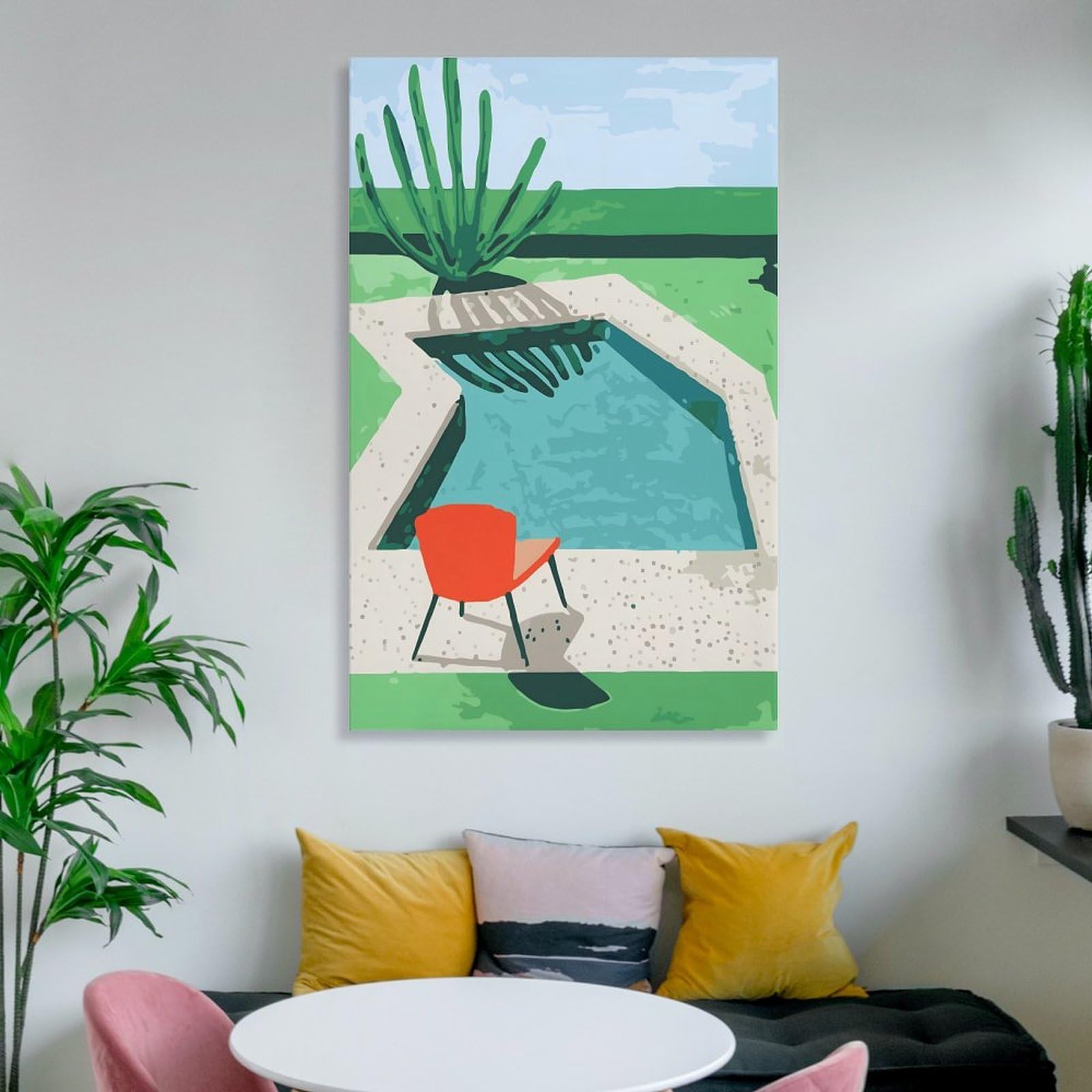 Amazon.co.jp: David Hockneyデイヴィッド・ホックニー 「プール」印刷