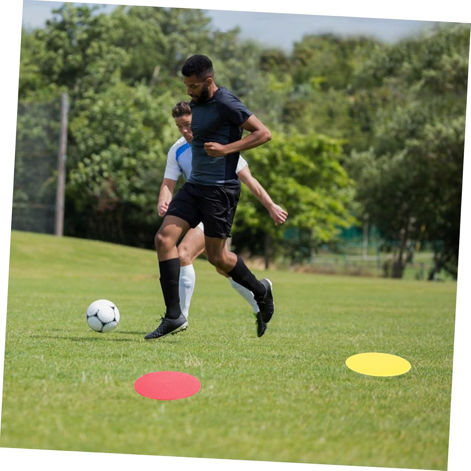 Toddmomy 6pcs Soccer Training Markers Sign Discs for Football Training Smooth Edges Lightweight for Sports Practice and School Events