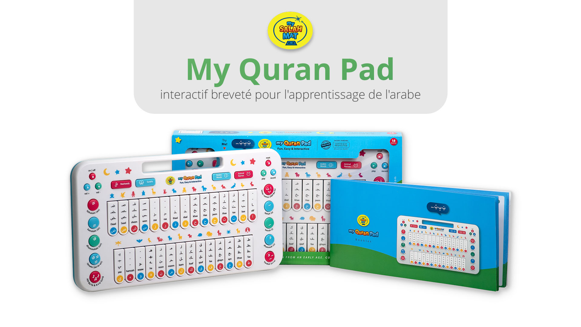Tablette Éducative Interactive Toddmomy - Apprentissage Arabe Avec Jeux Pour Enfants Tout-Petits