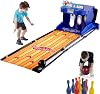 Electronic Bowling Alley Game, Electronic Bowling Alley Game, Indoor Bowling Ball Sports Game Console, Automatic ResetLightingSimulation Sound Effect, Fun for Children and Adults,3.5m11ft
