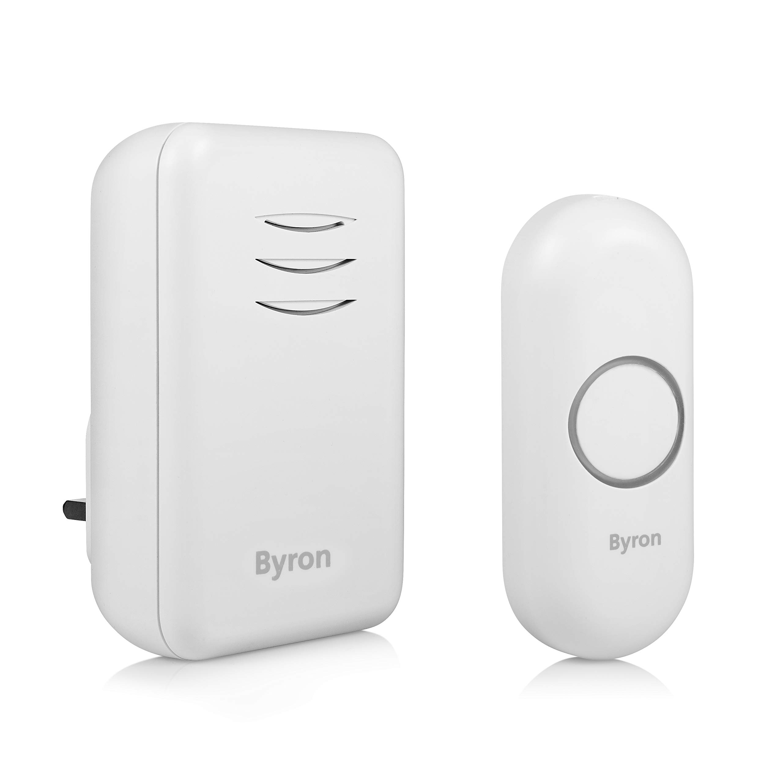 Byron DBY-22312UK Wireless Doorbell Kit 150m Range 16 Melodies White-image-8