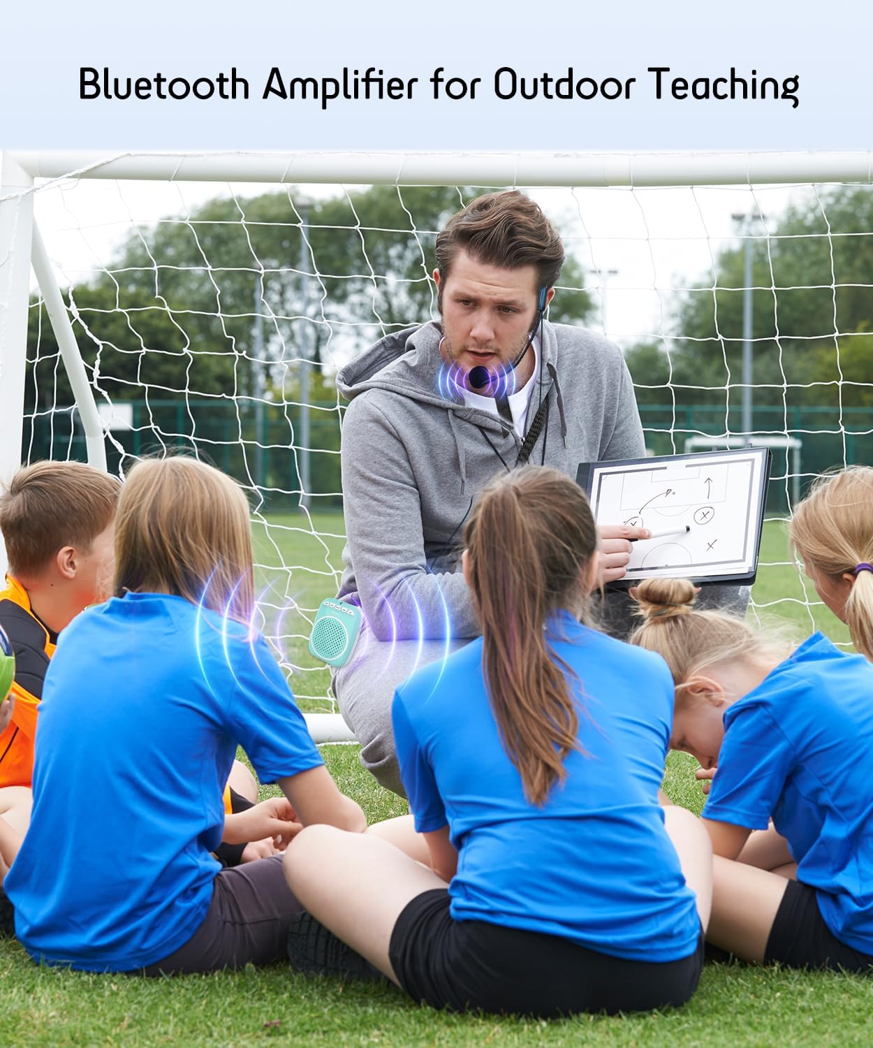 SHIDU Voice Amplifier Portable Speaker with Microphone Voice Amplifier for Teachers PA System Supports Bluetooth TF Card & U-Disk Play Music for Teachers, Tour Guides, Coaches, Training S308 - Image 7