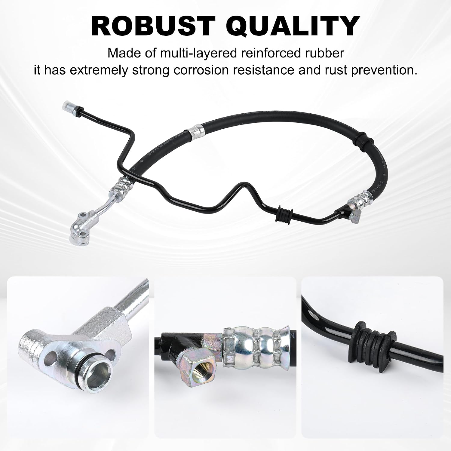 Power Steering Pressure Hose Assembly Compatible with Acura MDX V6 3.5L 2003-2006, Replace OEM 53713S3VA13, 53713S3VA02, 3402797