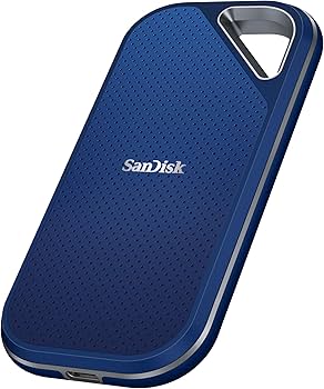 SanDisk Extreme Pro Portable SSD, 1TB, Royal Blue, Up to 2000MB/s