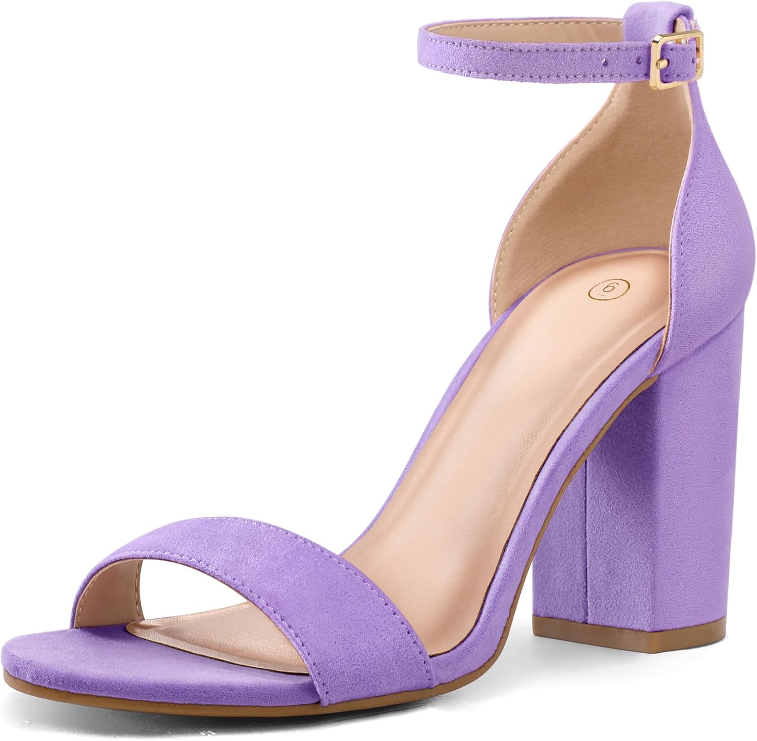 COASIS Women's Chunky Block Heels Open Toe Ankle Strap 3.5 Inch Heeled Sandals