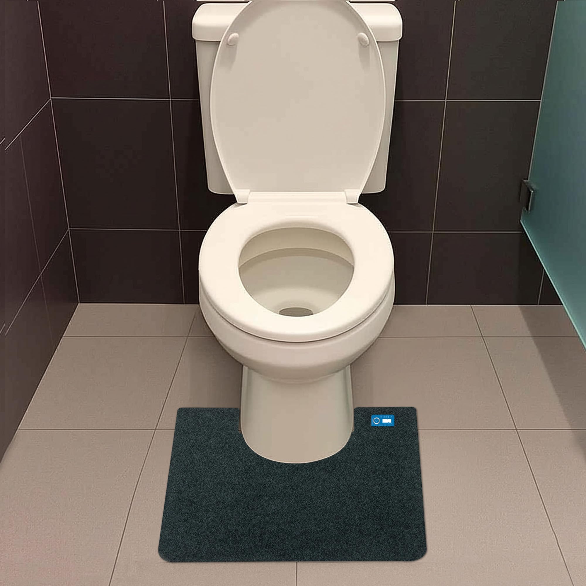 Disposable Commode Mats, Odor Eliminating, Non-Slip Adhesive, Case of 12, Charcoal, Made in the USA — Amazon image 2