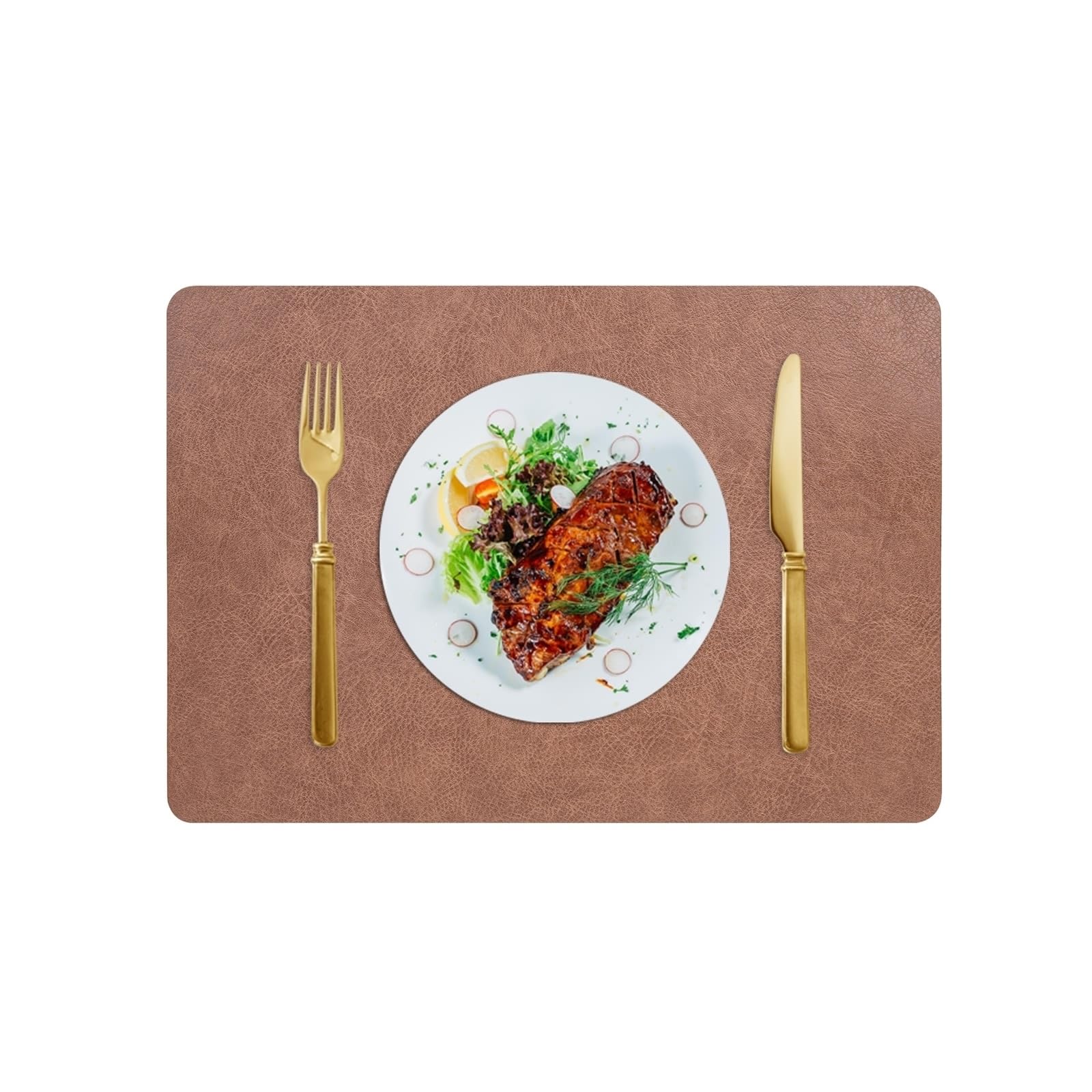 Sets de table en cuir synthétique imperméables pour vos repas conviviaux en terrasse